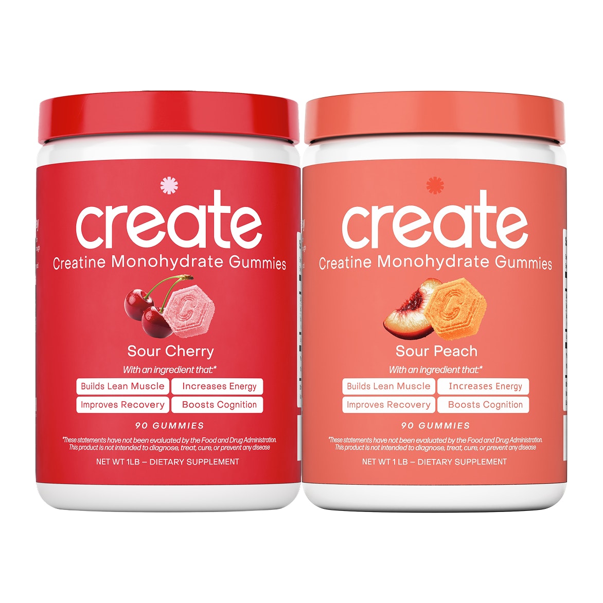 Sour Peach - Core Create Creatine Monohydrate Gummies