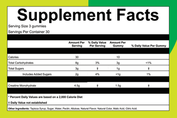 Creatine Monohydrate Gummies