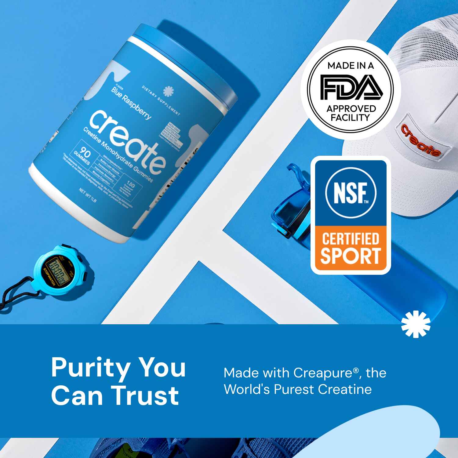 Blue Raspberry - Core Creatine Monohydrate Gummies