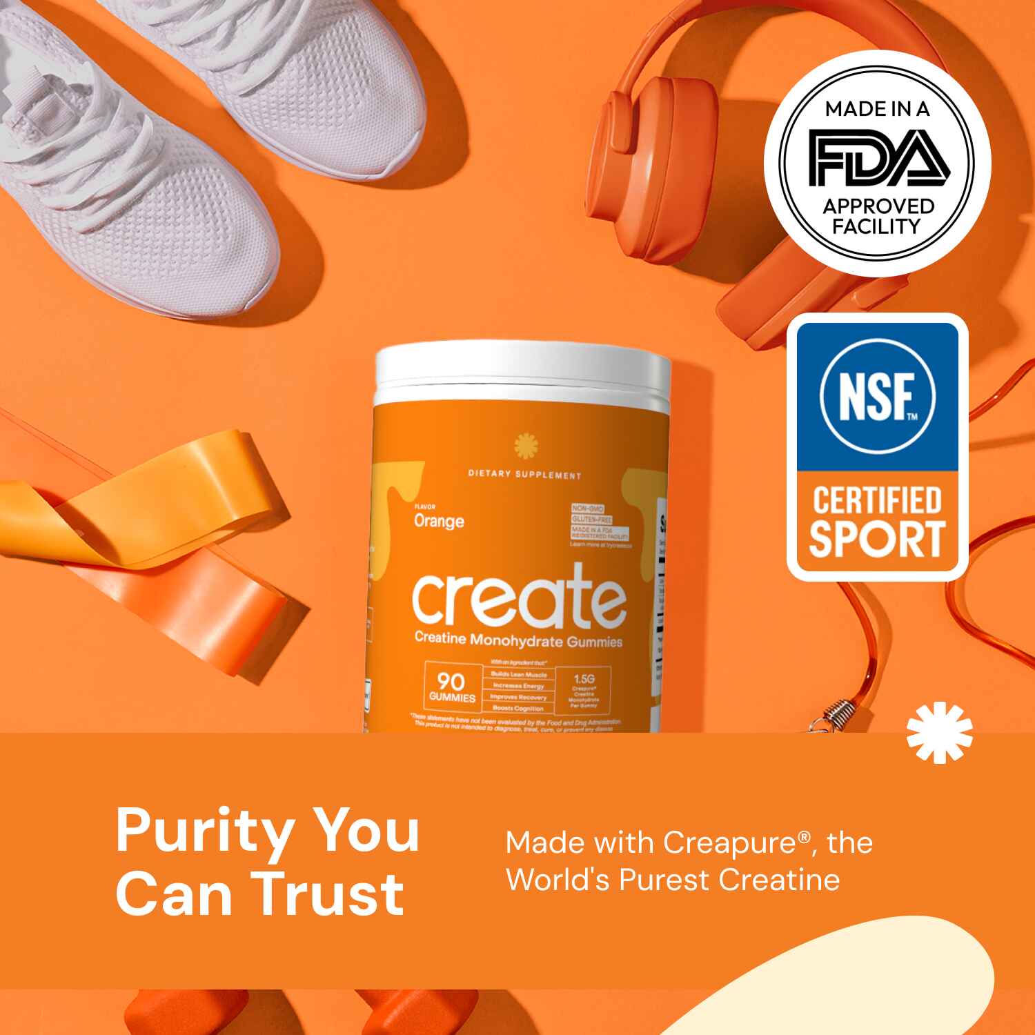 Creatine Monohydrate Gummies - 90 Count