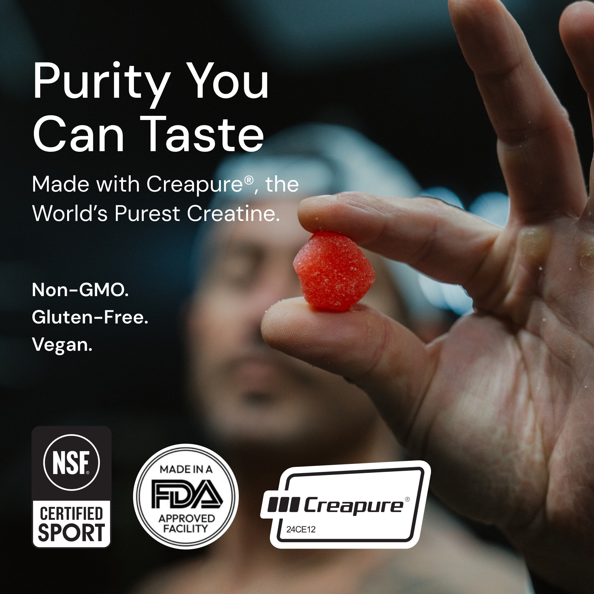 Triple Tone Trio - Core Creatine Monohydrate Gummies - Watermelon, Sour Cherry, and Orange