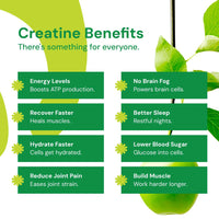 Creatine Monohydrate Gummies Sour Green Apple - 90 Count