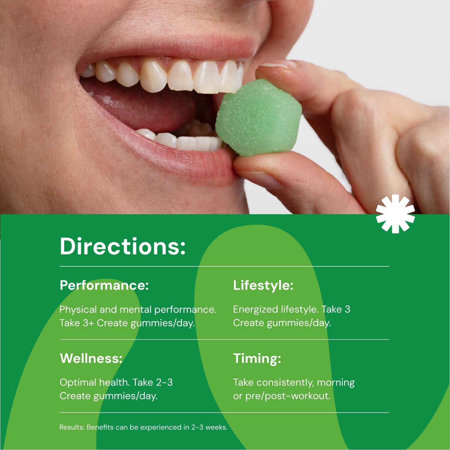 Sour Green Apple - Core Creatine Monohydrate Gummies