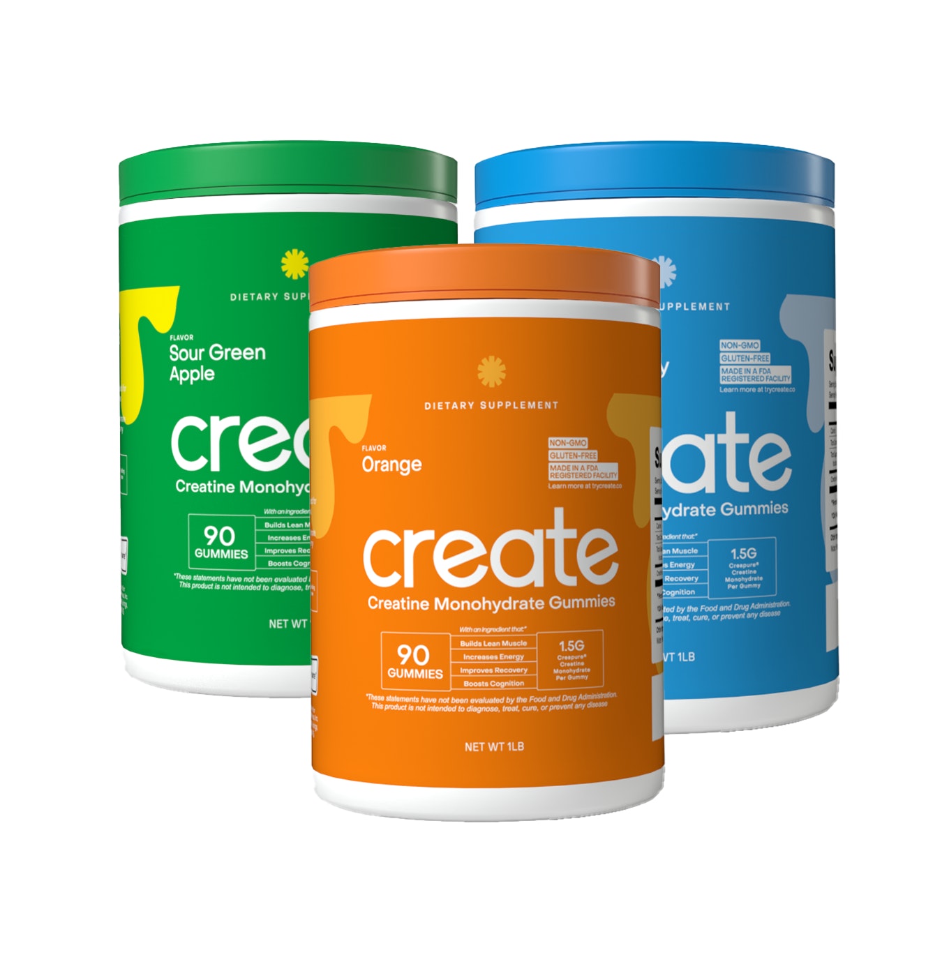 Starter Favorites - Orange + Blue Raspberry + Sour Green Apple