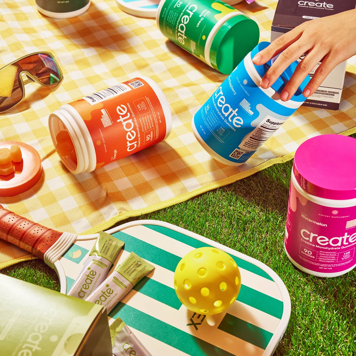 Triple Tone Trio - Core Creatine Monohydrate Gummies - Watermelon, Sour Cherry, and Orange