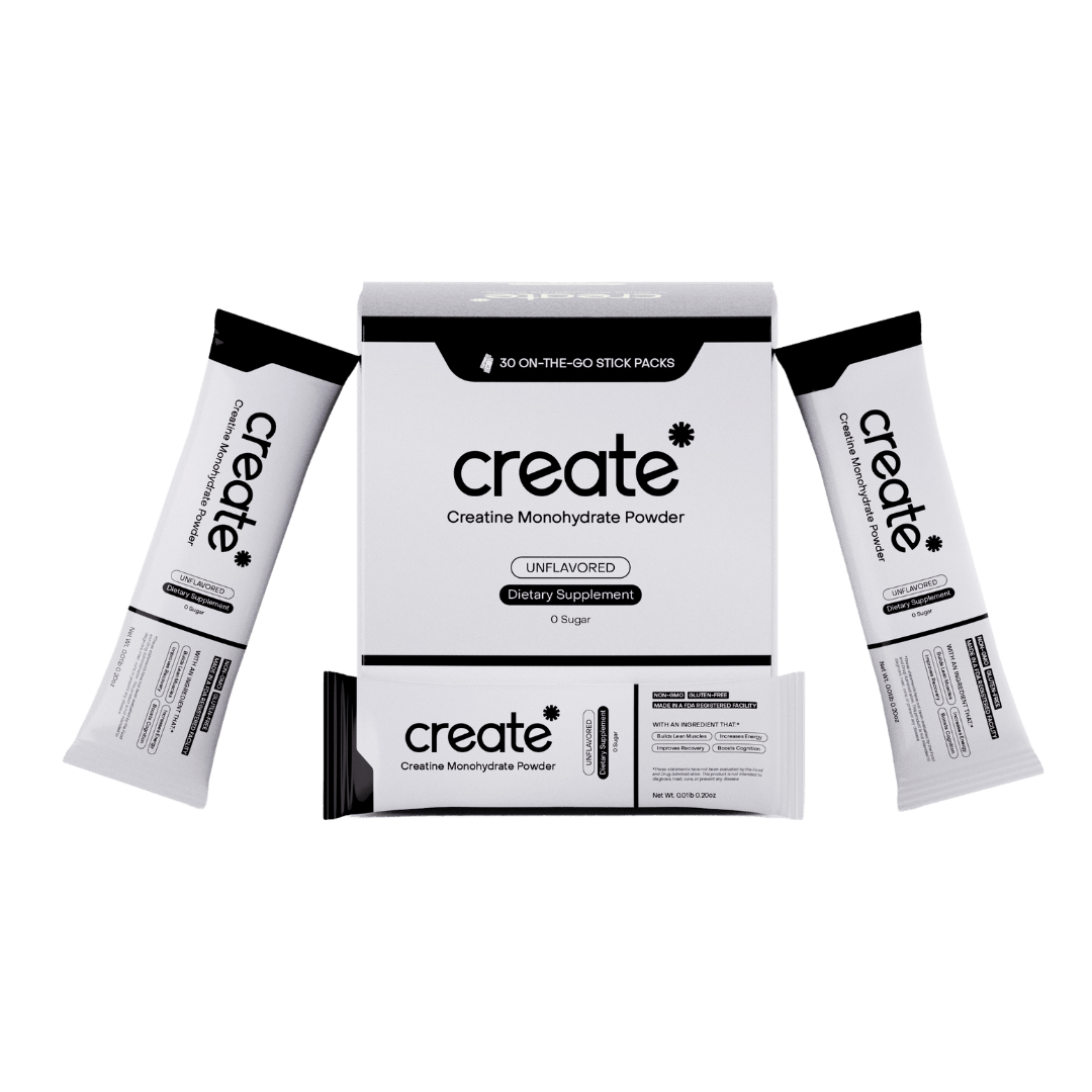 Single Serve Creatine Powder - Unflavored - 30 Count