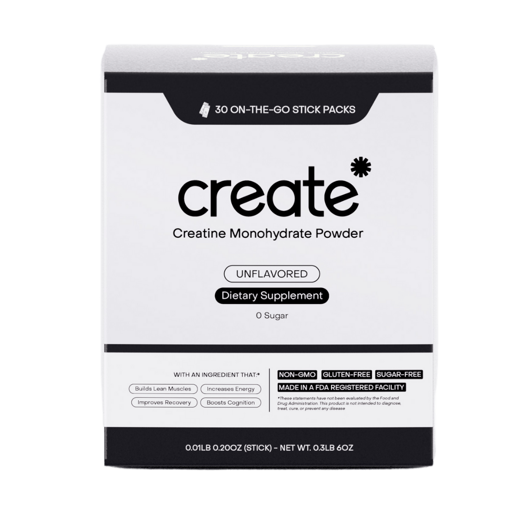 Single Serve Creatine Powder - Unflavored - 30 Count