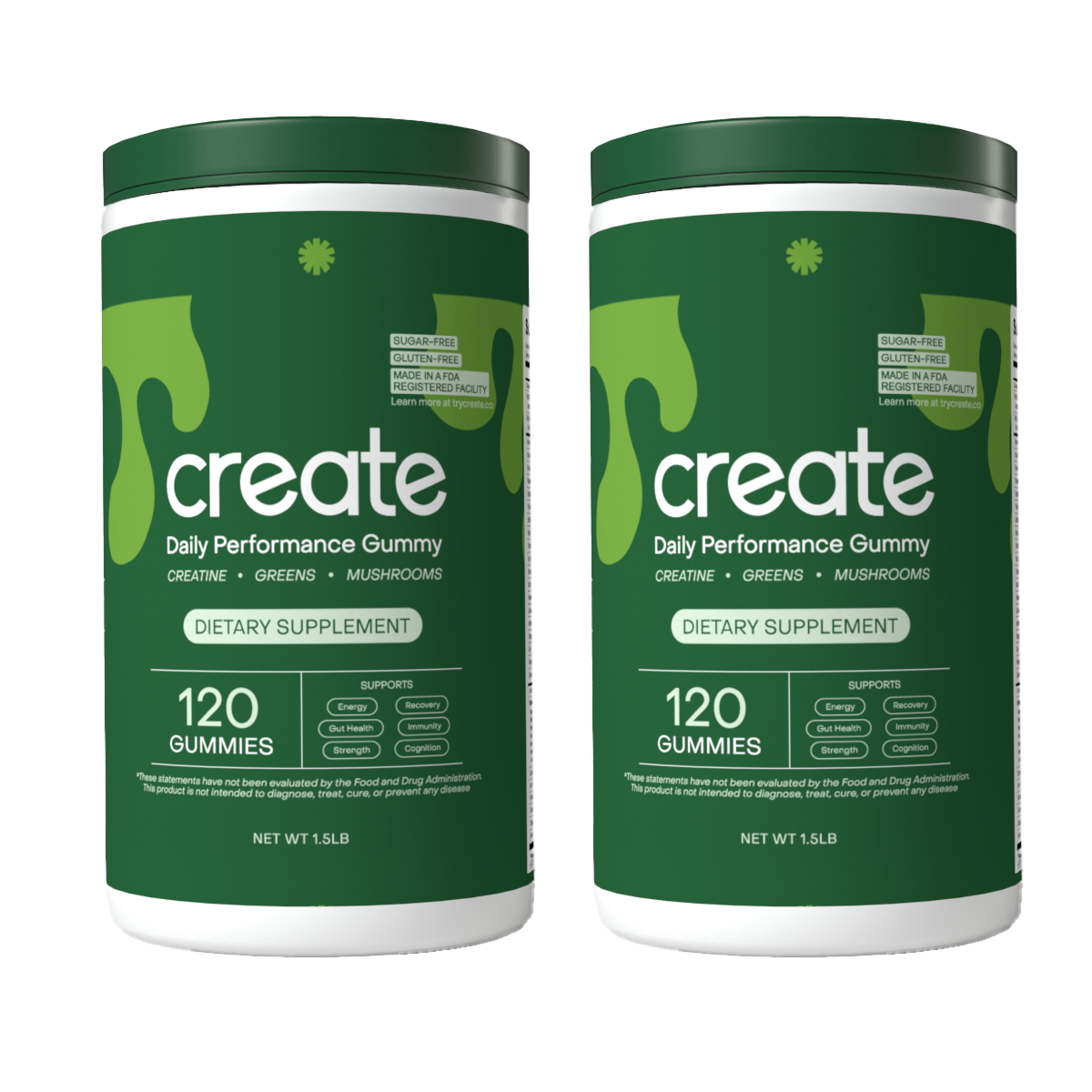 Daily Performance Gummies - Creatine, Mushrooms, Greens, and Vitamins
