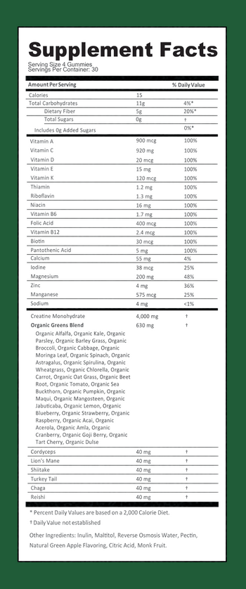 Creatine Monohydrate Gummies