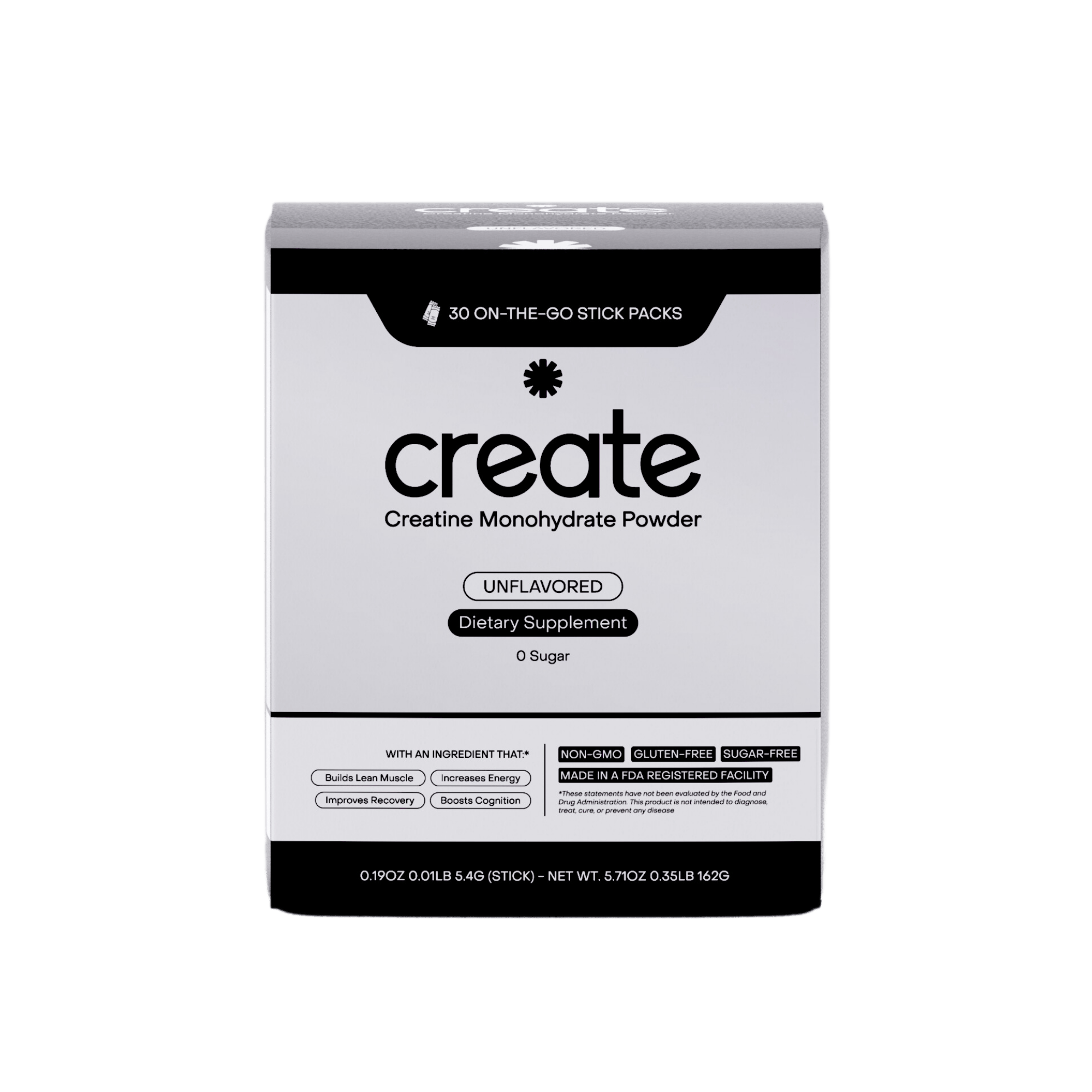 Single Serve Creatine Monohydrate Powder