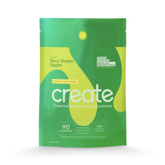 Creatine Monohydrate Gummies Sour Green Apple - 90 Count