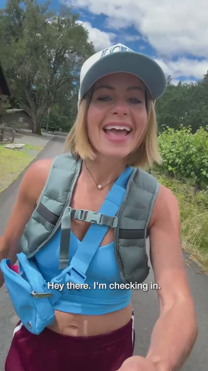 Creator on a hike checking in with Create