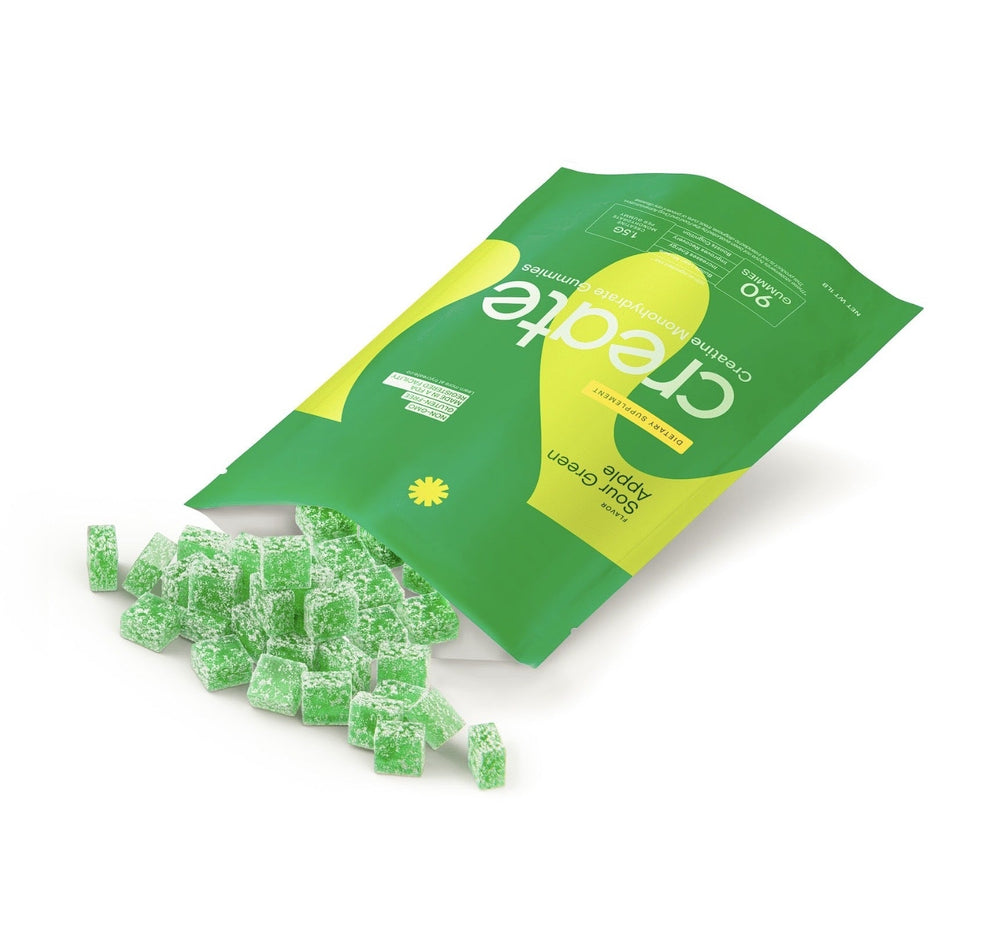 Creatine Monohydrate Gummies Sour Green Apple - 270 Count
