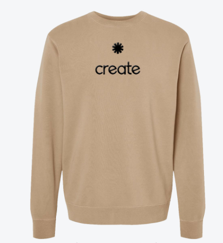 Puff Embroidery Crewneck